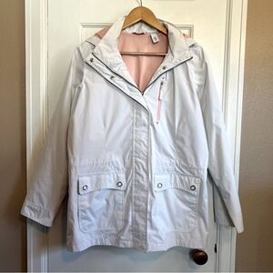 IZOD White and Pink Jacket